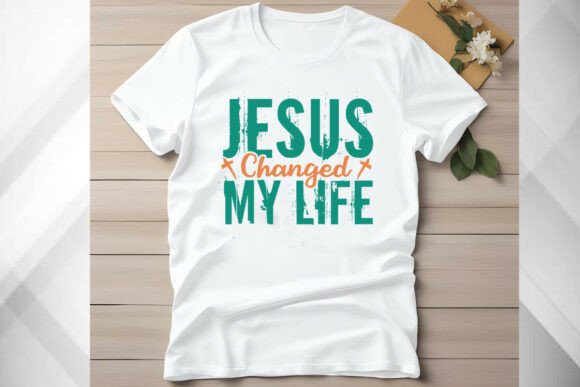 Jesus Changed My Life T-SHIRT: A Versatile Graphic for T-Shirt Designs