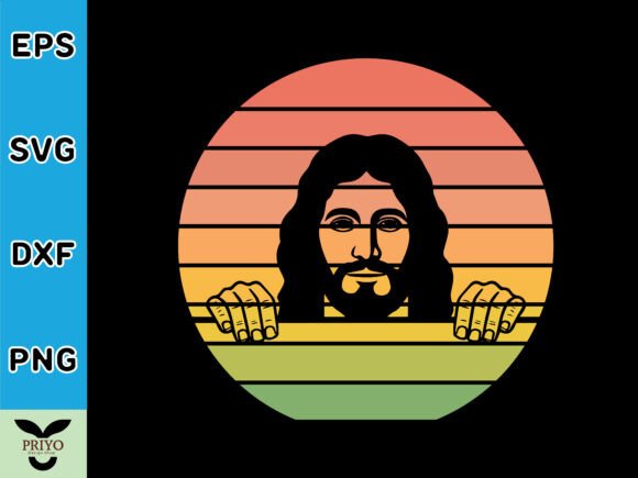 Jesus Christ Peeking Sunset Vintage Review