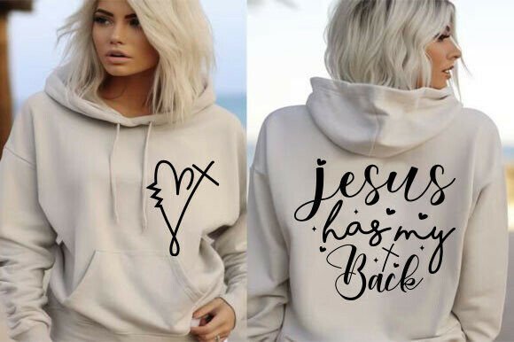 Jesus Has My Back Svg: Perfect for Christian T-Shirt Designs