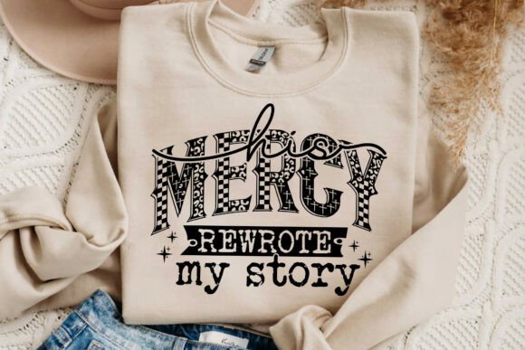 Jesus His Mercy Rewrote My Story: Perfect for T-Shirt Designs and Graphics