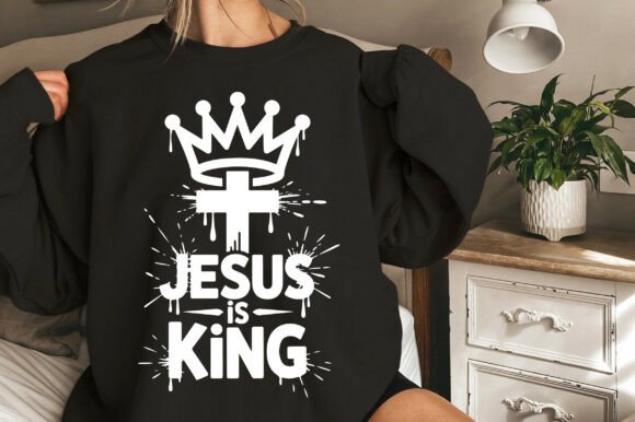 Jesus is King SVG: Ideal for Christian T-Shirt Designs & Graphics