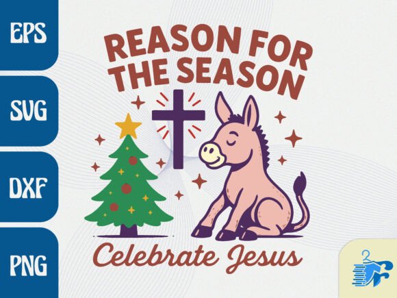 Reason for the Season Celebrate Jesus: A Versatile T-Shirt Design Graphic