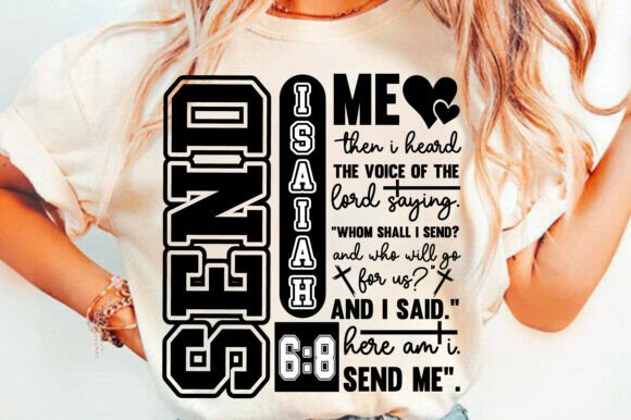 Send Me SVG, Christian Svg, Jesus Svg: Graphics for T-Shirt Designs